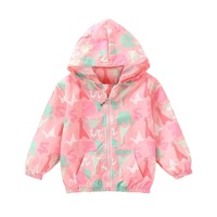 Nevenka Girls Rain Jackets Lightweight Hooded Cotton Raincoats Windbreakers for Kids-PinkZoo