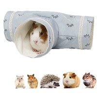 Nevenka Guinea Pig Tunnels and Tubes Collapsible 3 Way Hideout-Blue