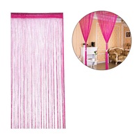 Nevenka Home Decor Sequin Curtain for Doorway 37x79 inch Hanging-Rosered