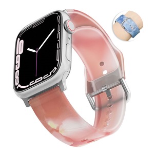 Nevenka Jelly Silicone Sports iWatch Band for Apple Watch Series 8/7/6/5/4/3/2/1/SE-02
