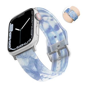 Nevenka Jelly Silicone Sports iWatch Band for Apple Watch Series 8/7/6/5/4/3/2/1/SE-04