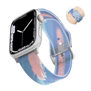 Nevenka Jelly Silicone Sports iWatch Band for Apple Watch Series 8/7/6/5/4/3/2/1/SE-05