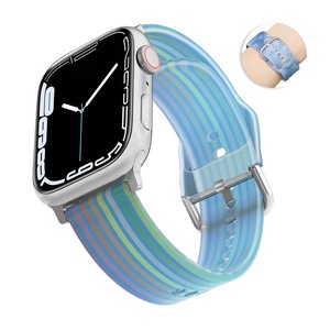 Nevenka Jelly Silicone Sports iWatch Band for Apple Watch Series 8/7/6/5/4/3/2/1/SE-08