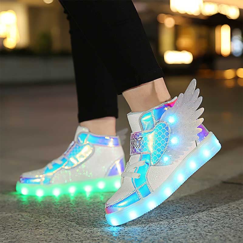 Light up hot sale shoes with wings