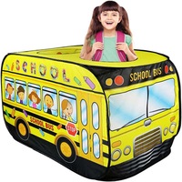 Nevenka Kids Pop Up Play Tent Foldable for Indoor and Outdoor-School Bus