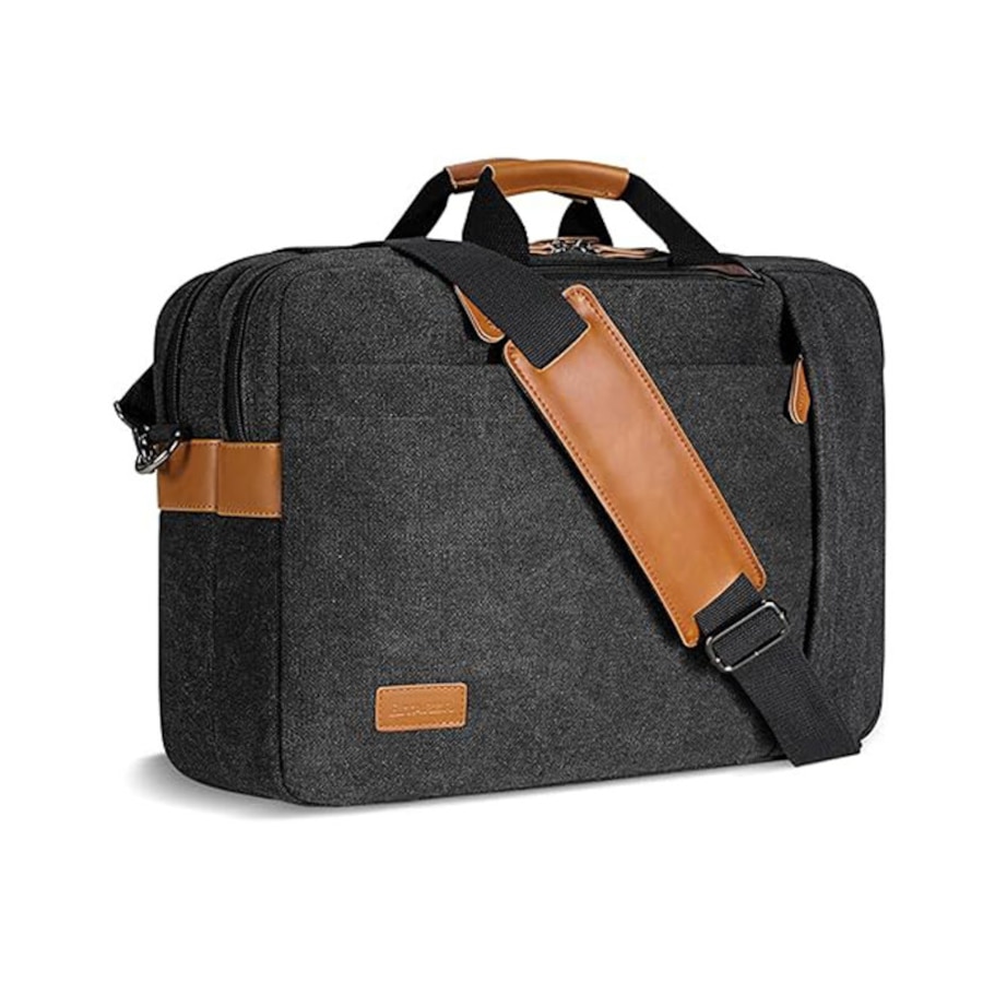 Nevenka Laptop Messenger Bag 17 Inch Laptop Backpack Water Resistant 3 in 1 Convertible Laptop Briefcases-Dark Gray