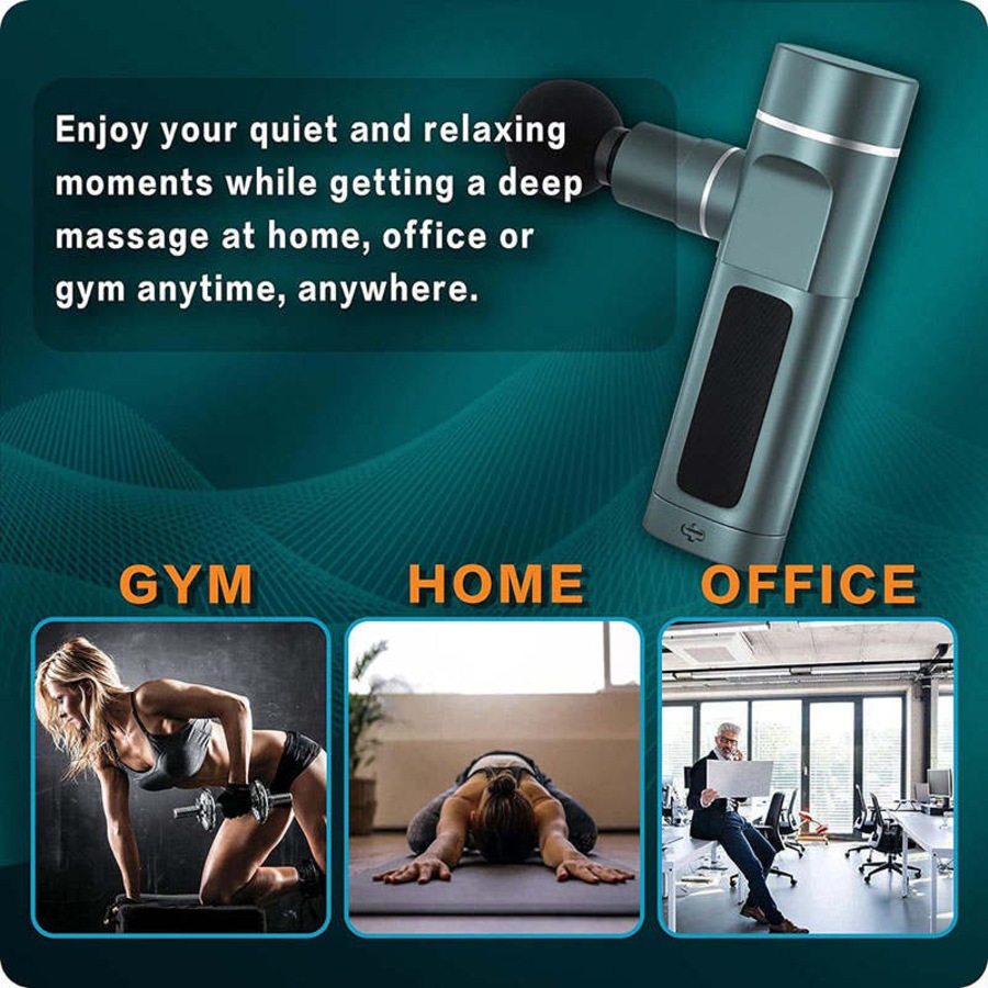 Nevenka Muscle Massage Gun Super Quiet with 4 Heads & 2 Modes for Pain Relief