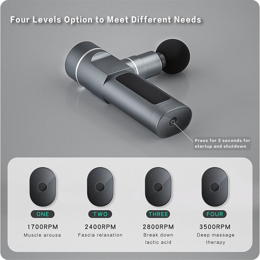 Nevenka Muscle Massage Gun Super Quiet with 4 Heads & 2 Modes for Pain Relief