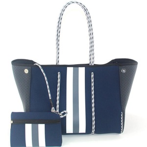 Nevenka Neoprene Tote Bag with Small Zipper Bag for Women Beach Traveling-6