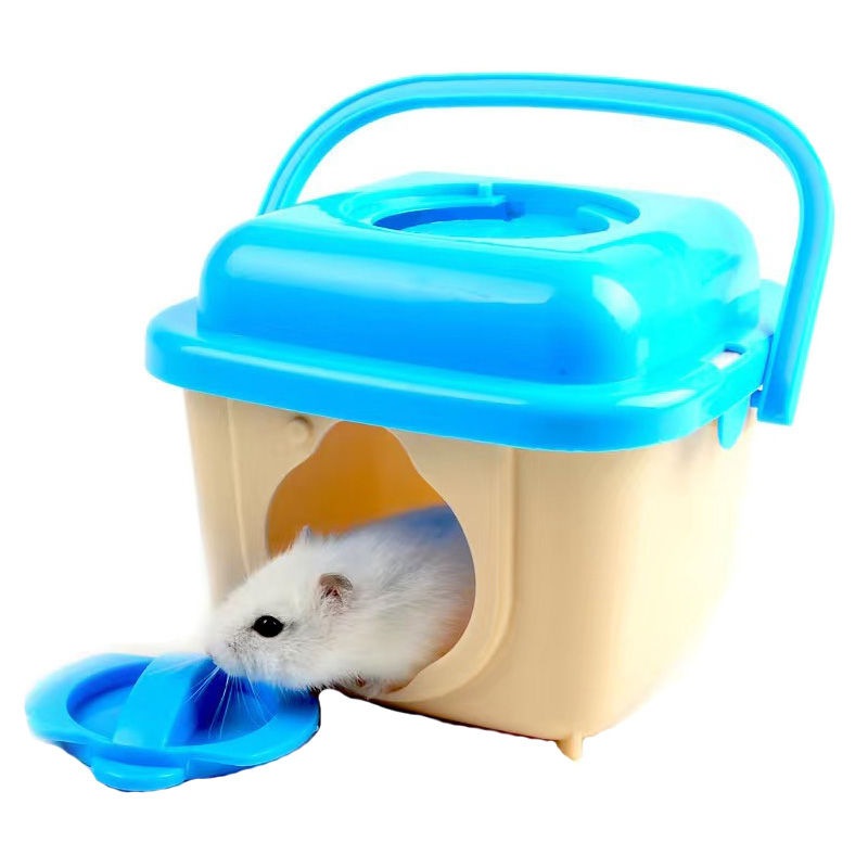 Buy Nevenka Portable Carrier Hamster Case Cage With SnacksBlue Flat Top MyDeal