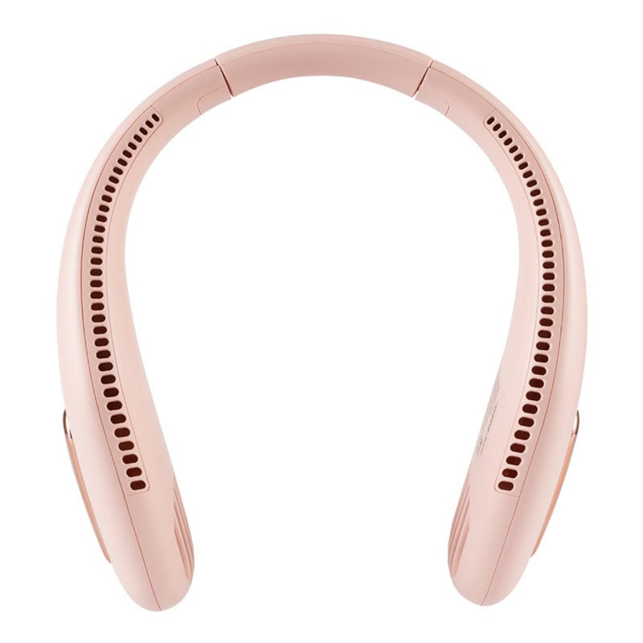 Nevenka Portable Neck Fan USB Rechargeable with 360 Cooling 3 Wind Speed-Pink