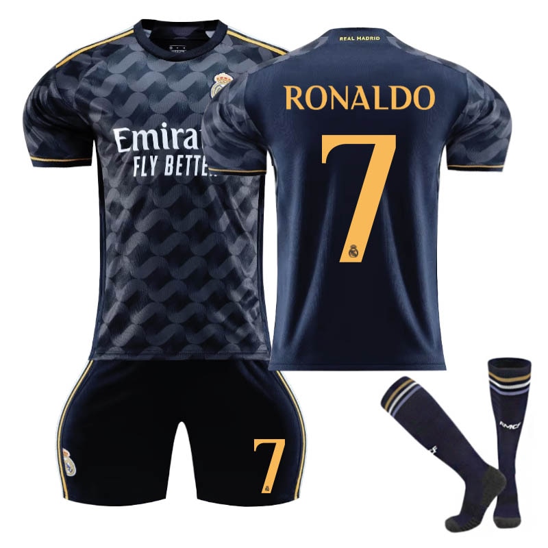 Buy Nevenka Real Madrid Away Jersey RONALDO #7 Soccer Jersey Kids Adult ...