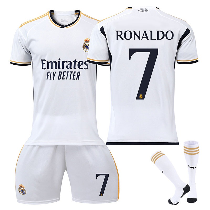 Buy Nevenka Real Madrid Home Jersey RONALDO #7 Soccer Jersey Kids Adult