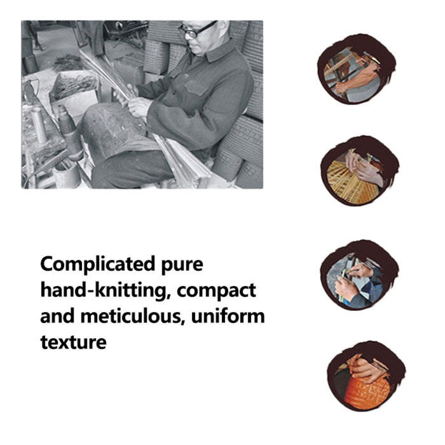 Nevenka Retro Weave Womens Bamboo Handbag Handmade Large Tote Bag Wicker Basket Bag-Waist Drum Bag