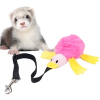 Nevenka Small Pet Bungee Ferret Toy with Elastic Hook-Pink