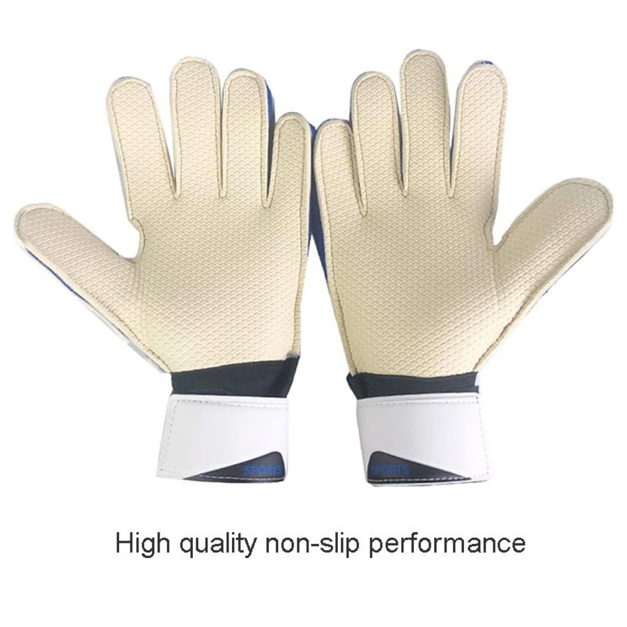 Nevenka Soccer Goalkeeper Gloves Strong Grip Adjustable Wrist Strap for Adult-Red