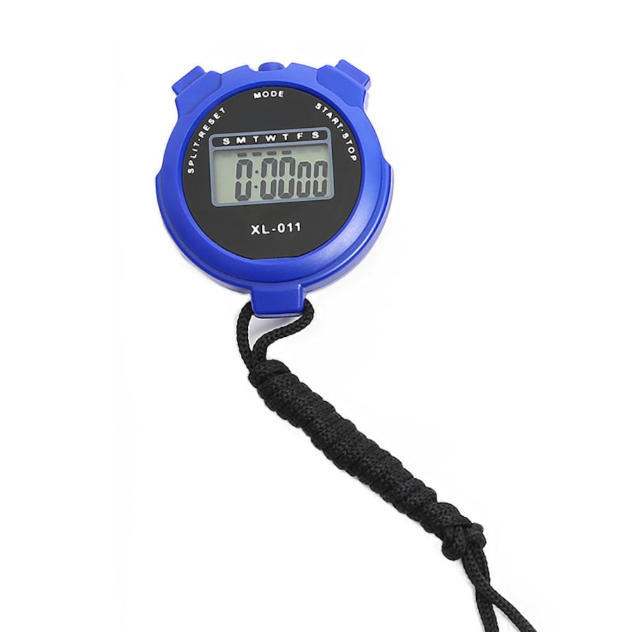 Nevenka Stopwatch Sport Timer Shockproof Large Screen Digital with Lanyard-Blue