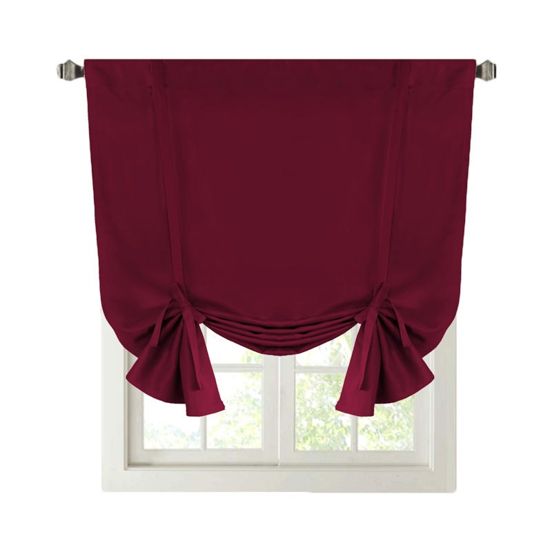 Buy Nevenka Tie Up Shade for Small Window Thermal Insulated Rod Pocket ...