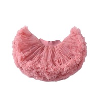 Nevenka Toddler Girls Layered Tutu Skirt Solid Color Mesh Princess Ballet Dance Dress-DouSha