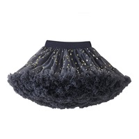 Nevenka Toddler Girls Layered Tutu Skirt Solid Color Mesh Princess Ballet Dance Dress-GreyStar