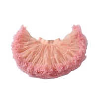 Nevenka Toddler Girls Layered Tutu Skirt Solid Color Mesh Princess Ballet Dance Dress-OuFen