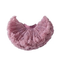 Nevenka Toddler Girls Layered Tutu Skirt Solid Color Mesh Princess Ballet Dance Dress-TeaPink