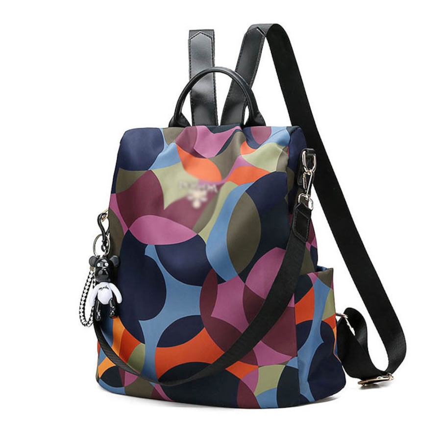 Nevenka Women Color Waterproof Backpack Outdoor Travel Shoulder Bag