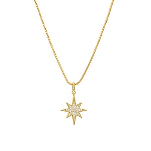 Nevenka Women Dainty Star Pendant Necklace Jewelry-Gold