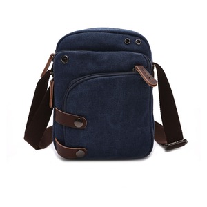 Nevenka Women Small Canvas Crossbody Bag Cell Phone Travel Shoulder Bag-Blue