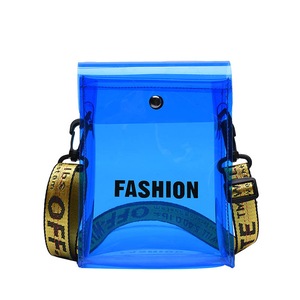 Nevenka Women Small Crossbody Bag Clear Phone Purse With Adjustable Strap-Blue