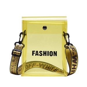Nevenka Women Small Crossbody Bag Clear Phone Purse With Adjustable Strap-Yellow