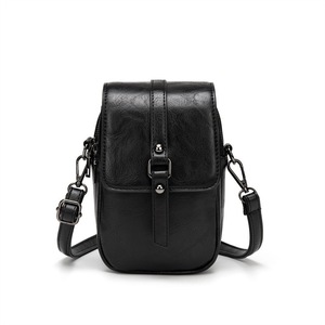 Nevenka Women Vintage Crossbody Phone Bag Small Messenger Shoulder Bag-Black