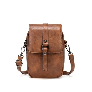 Nevenka Women Vintage Crossbody Phone Bag Small Messenger Shoulder Bag-Brown