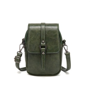 Nevenka Women Vintage Crossbody Phone Bag Small Messenger Shoulder Bag-Green