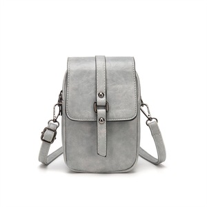 Nevenka Women Vintage Crossbody Phone Bag Small Messenger Shoulder Bag-Grey