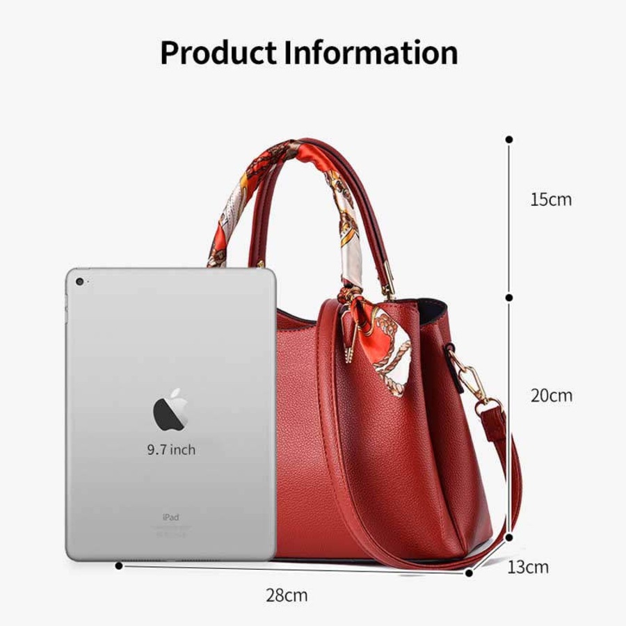 Nevenka Womens Fashion Leather Purses and Handbags Top Handle Satchel Tote Bags-Black