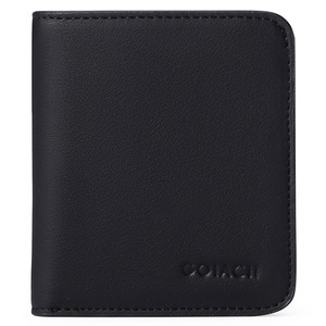 Nevenka Womens Leather Mini Wallet with ID Card Window Portable Coin Purse-Black