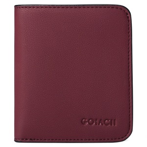 Nevenka Womens Leather Mini Wallet with ID Card Window Portable Coin Purse-WineRed