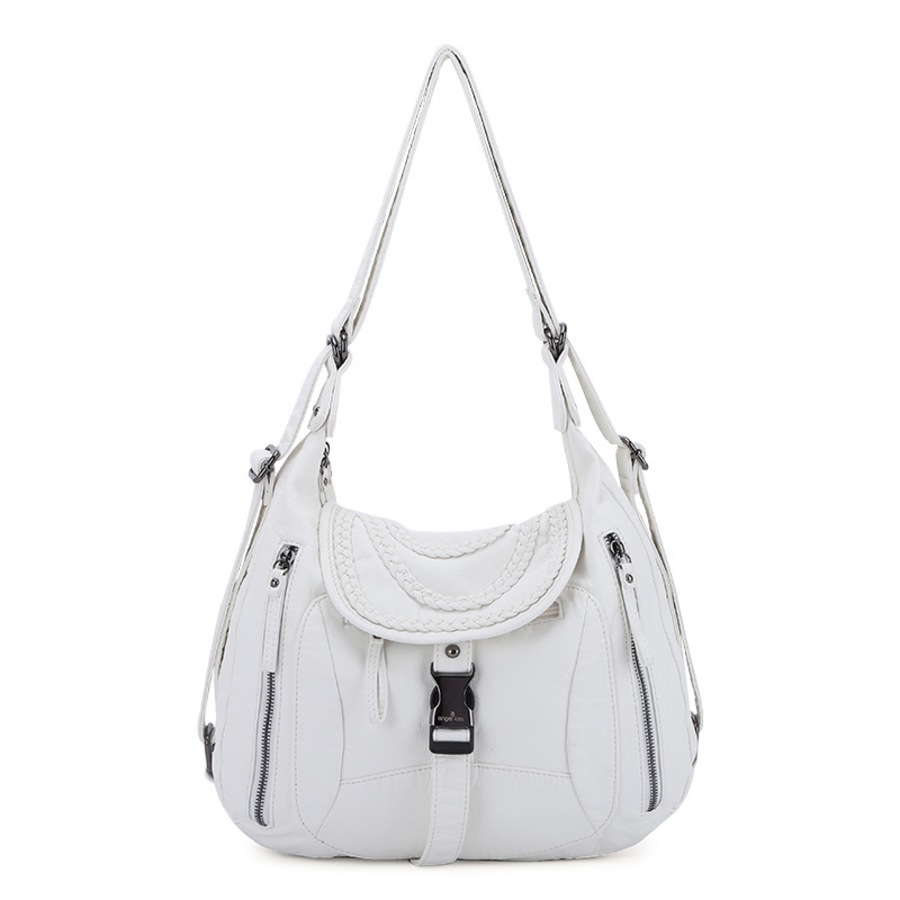 Nevenka Womens Shoulder Bag Large Capacity Handbag-White