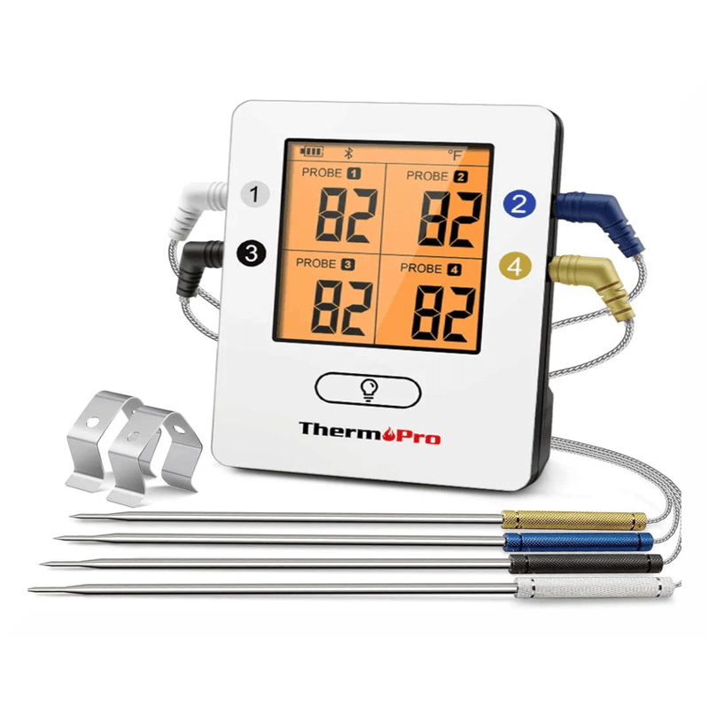 ThermoPro TP25 Wireless Bluetooth Meat Thermometer With 4 temperature  Probes 810012960519