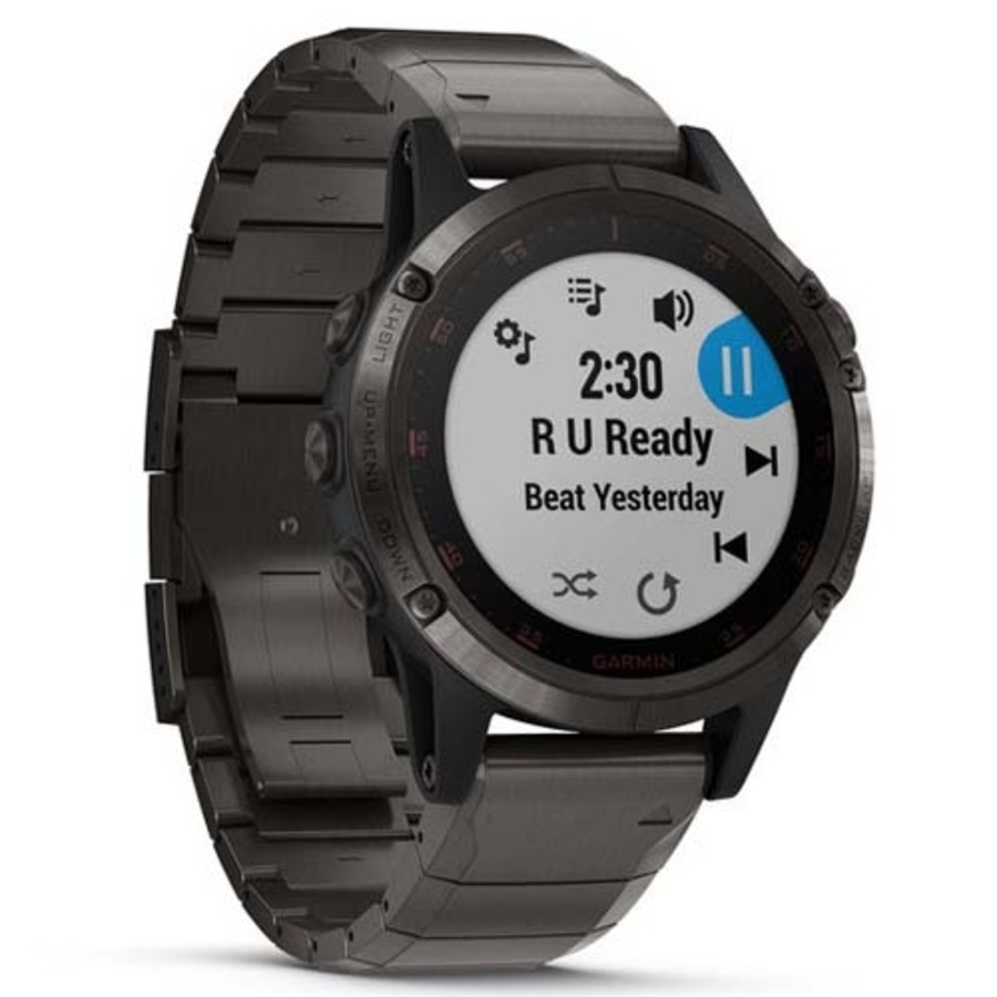 Garmin Fenix 5 Plus Sapphire - Grey with Titanium Band