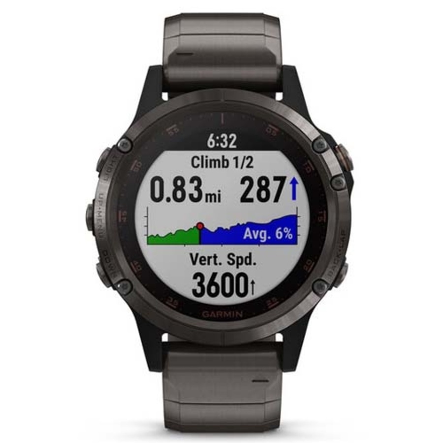 Garmin Fenix 5 Plus Sapphire - Grey with Titanium Band