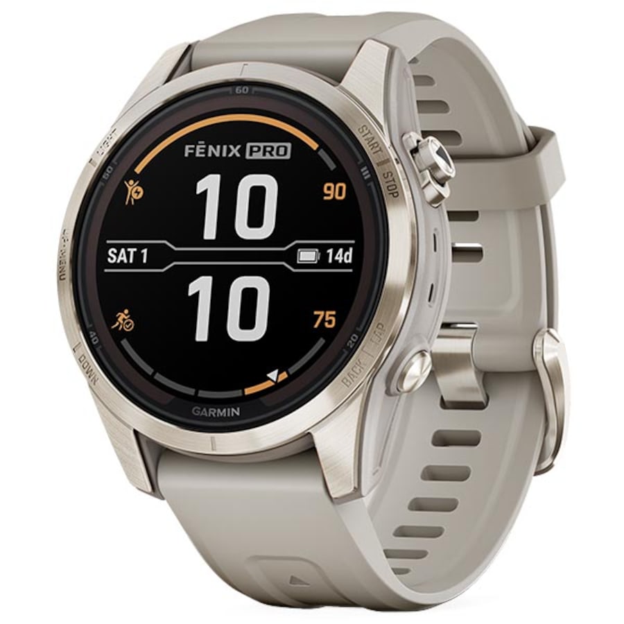Garmin Fenix 7S Pro Sapphire Solar Soft Gold