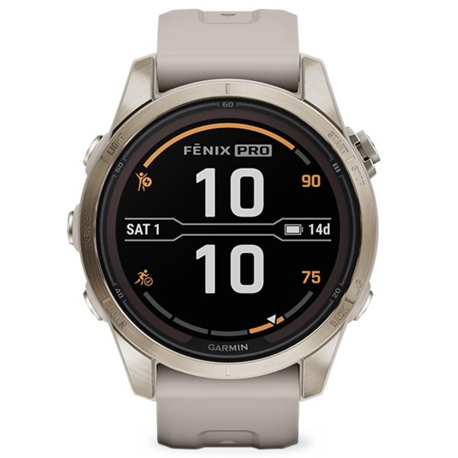 Garmin Fenix 7S Pro Sapphire Solar Soft Gold