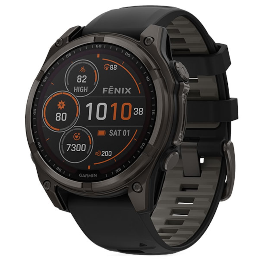 Garmin Fenix 8 Sapphire Solar Watch - Carbon Grey 47mm