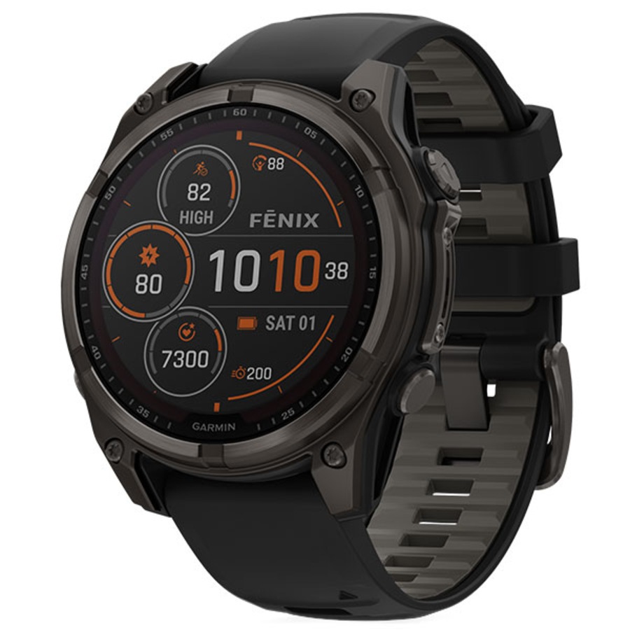 Garmin Fenix 8 Sapphire Solar Watch - Carbon Grey 51mm