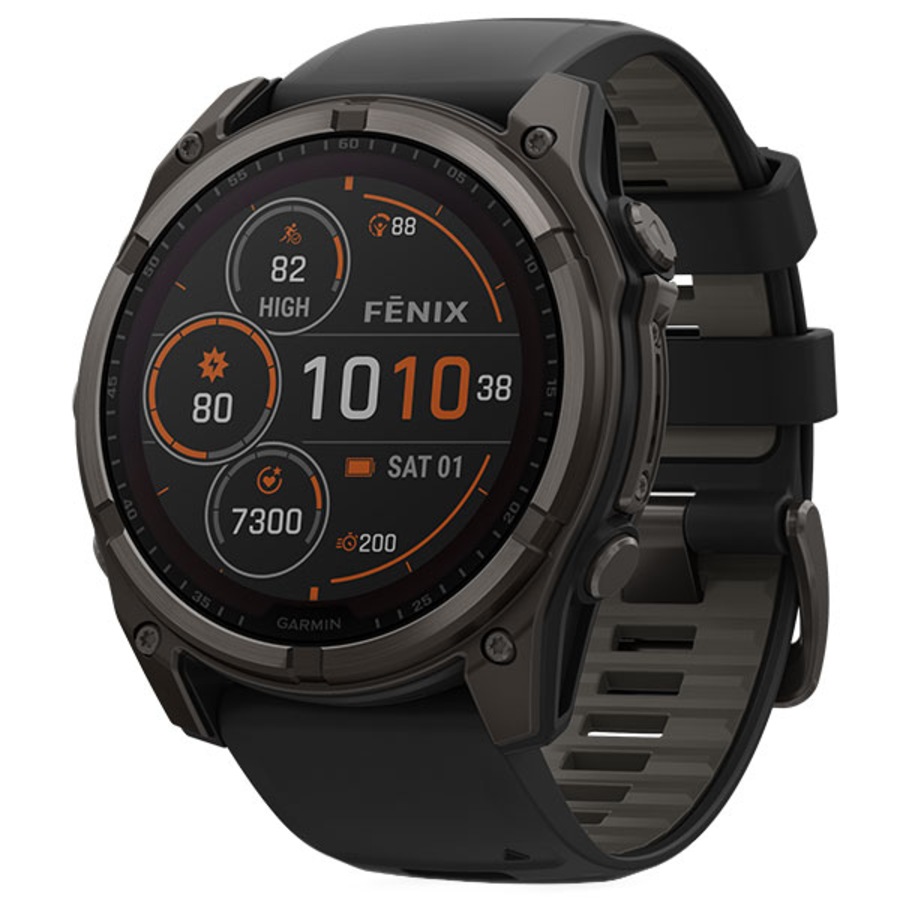 Garmin Fenix 8 Sapphire Solar Watch - Carbon Grey 51mm