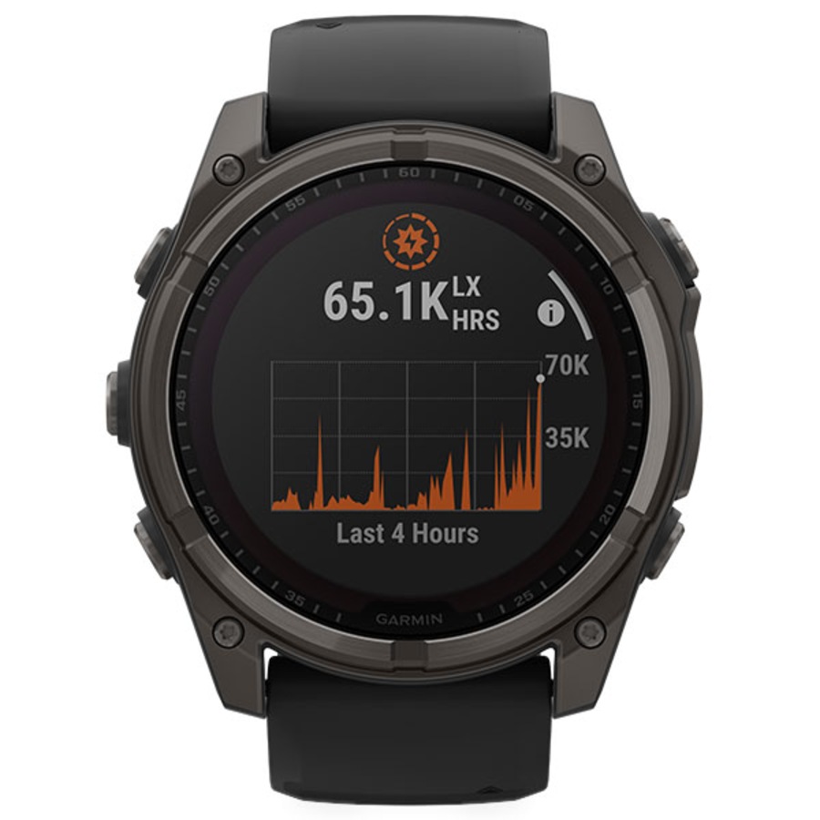Garmin Fenix 8 Sapphire Solar Watch - Carbon Grey 51mm