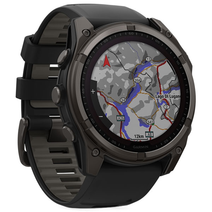 Garmin Fenix 8 Sapphire Solar Watch - Carbon Grey 51mm