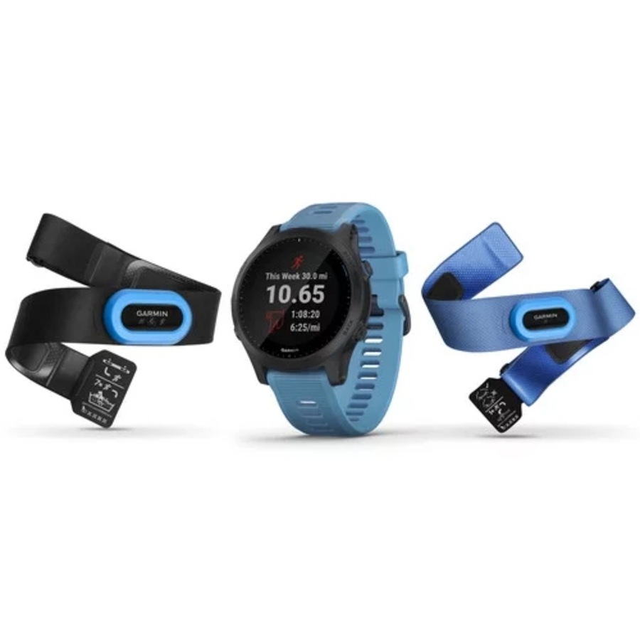 Garmin Forerunner 945 Tri-Bundle GPS Watch - Blue Slate